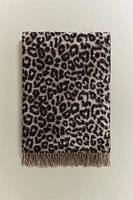 LEOPARD PRINT COTTON BLANKET