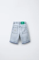 BERMUDA EN DENIM RELAXED BAGGY
