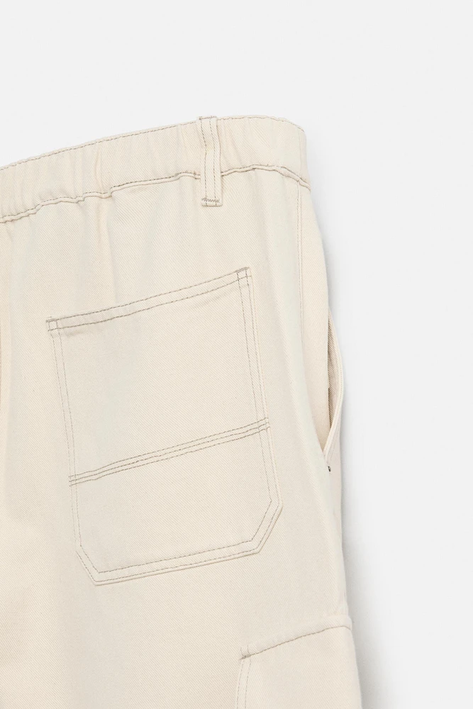 PANTALON CARGO COUPE LARGE