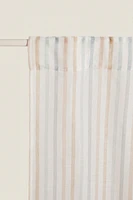 LOW OPACITY MULTICOLORED STRIPED CURTAIN