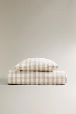 CHECK DUVET COVER