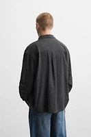 CHEMISE STRUCTURÉE COTON - LIN
