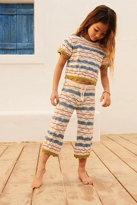 PANTALON EN MAILLE À RAYURES ÉDITION LIMITÉE