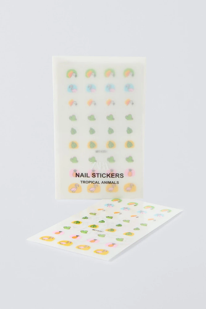 TROPICAL ANIMALS ZARA NAIL STICKERS