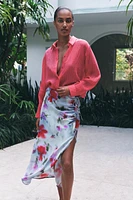CHEMISE À RAYURES TISSÉE