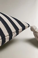 THROW PILLOW COVER WITH TASSELS