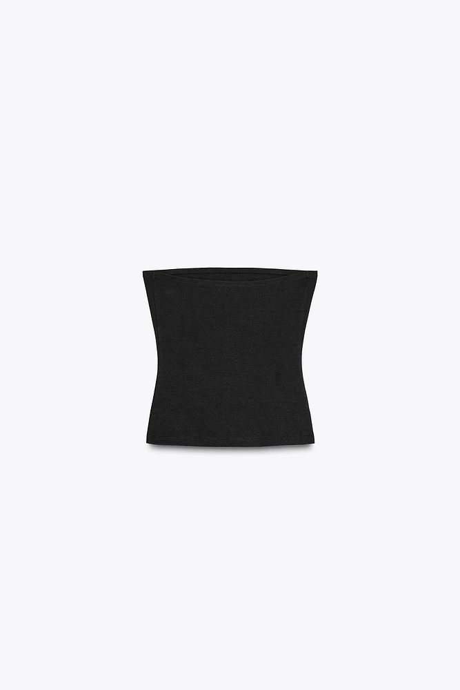 STRAPLESS TOP