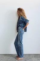 JEAN TRF DROIT À TAILLE HAUTE