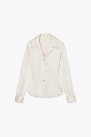 CHEMISE STYLE PYJAMA SATINÉE