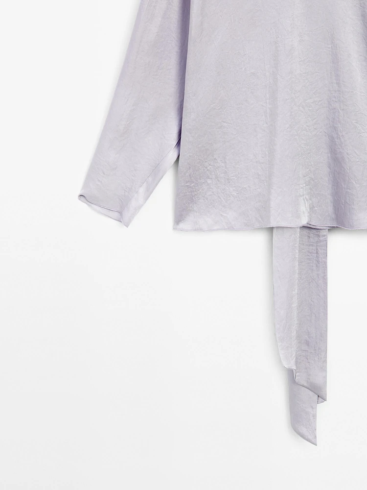 Flowing blouse with low-cut back - Studio