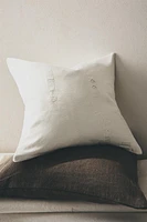 EMBROIDERED LINEN PILLOW