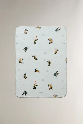 COUVERTURE POLAIRE ENFANT CROCODILE