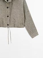 Veste bomber 100 % lin