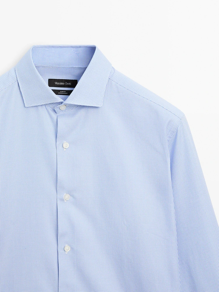 Slim fit 100% cotton shirt