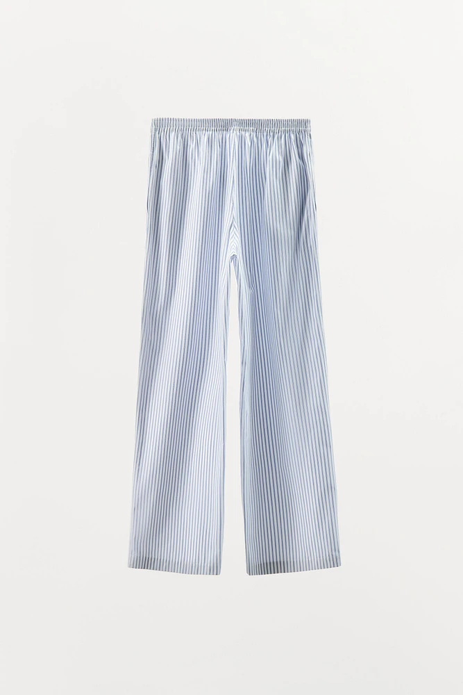 STRIPED STRAIGHT LEG PANTS