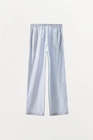 STRIPED STRAIGHT LEG PANTS