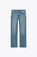 ZW COLLECTION LOW RISE STRAIGHT BOOTCUT JEANS