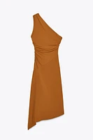 ASYMMETRIC ZIPPER DRESS