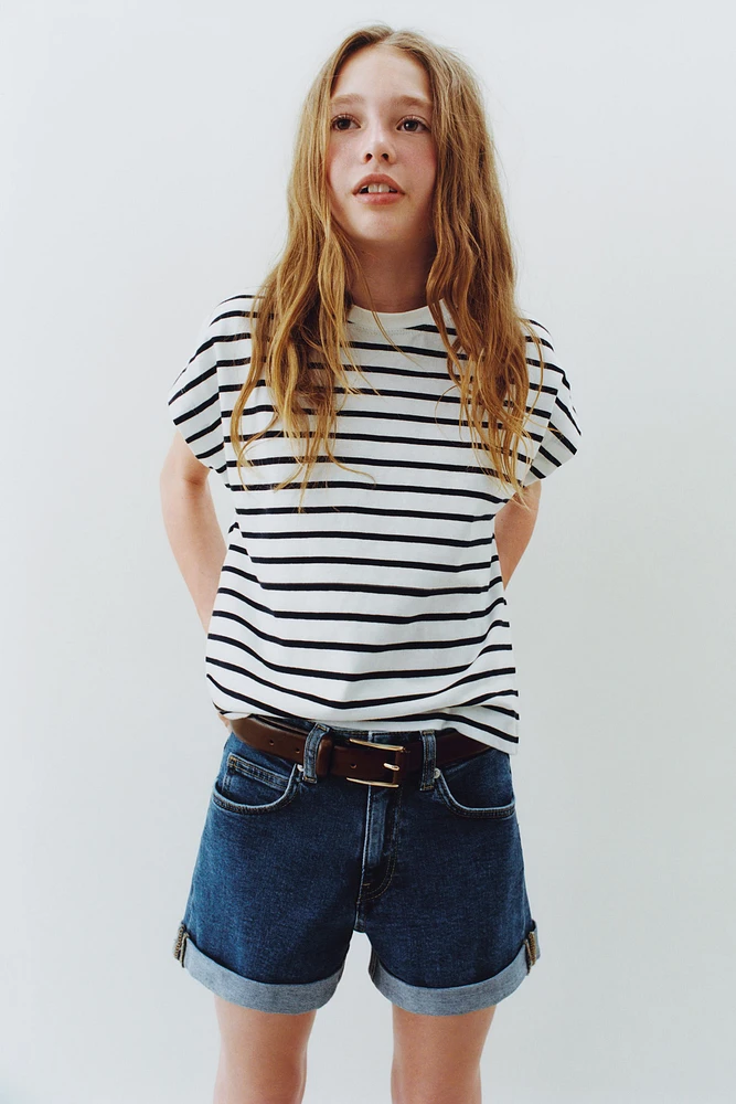 BERMUDA EN JEAN EXTENSIBLE
