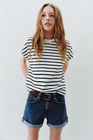 BERMUDA EN JEAN EXTENSIBLE