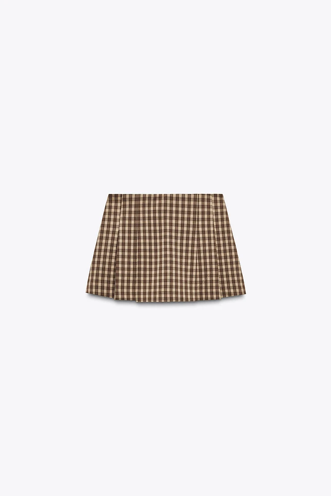 JUPE-SHORT À CARREAUX
