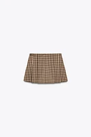 JUPE-SHORT À CARREAUX