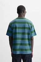 STRIPED JACQUARD T-SHIRT