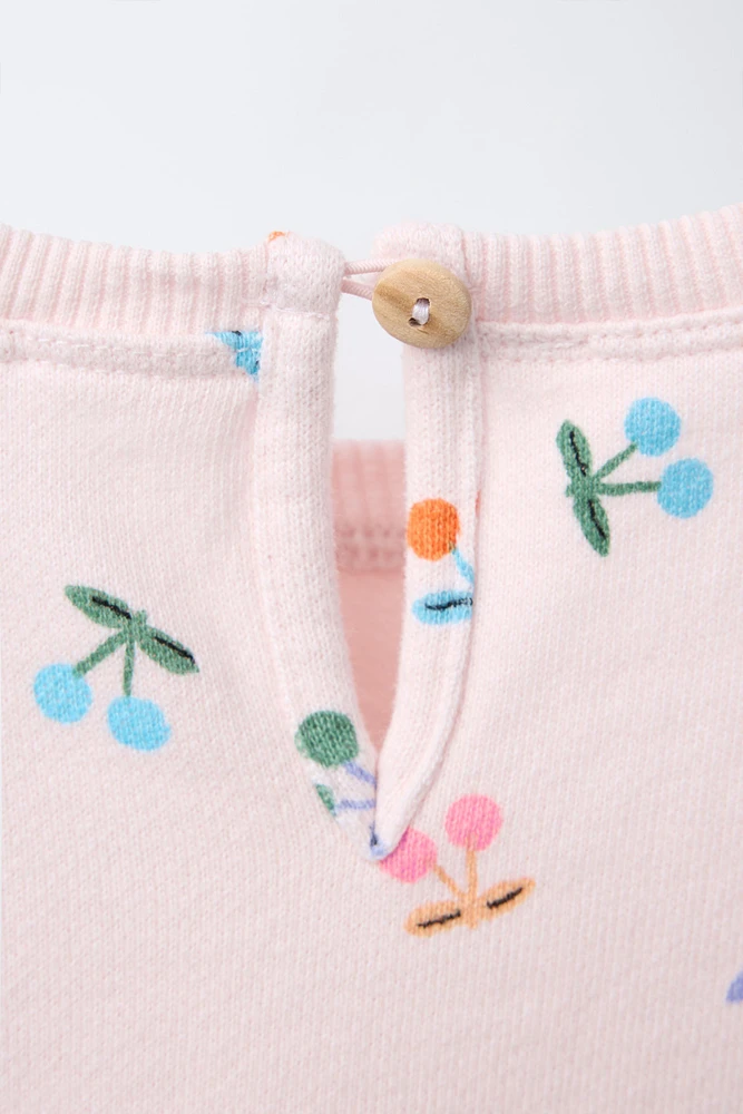 CHERRY PRINT SWEATSHIRT