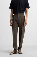 100% LINEN SUIT PANTS