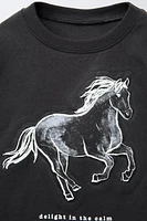 T-SHIRT À IMPRIMÉ ANIMAL EN RELIEF