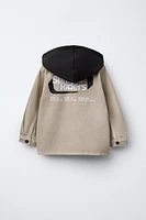 HOODED OVERSHIRT
