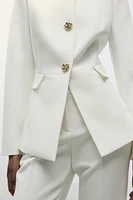 VESTE CINTRÉE À COL ROND