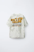 T-SHIRT TIE DYE IMPRIMÉ SKATER