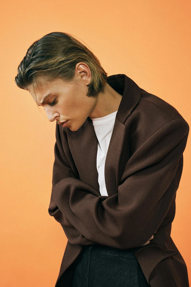 ZW COLLECTION 100% WOOL OVERSIZED BLAZER
