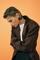 ZW COLLECTION 100% WOOL OVERSIZED BLAZER