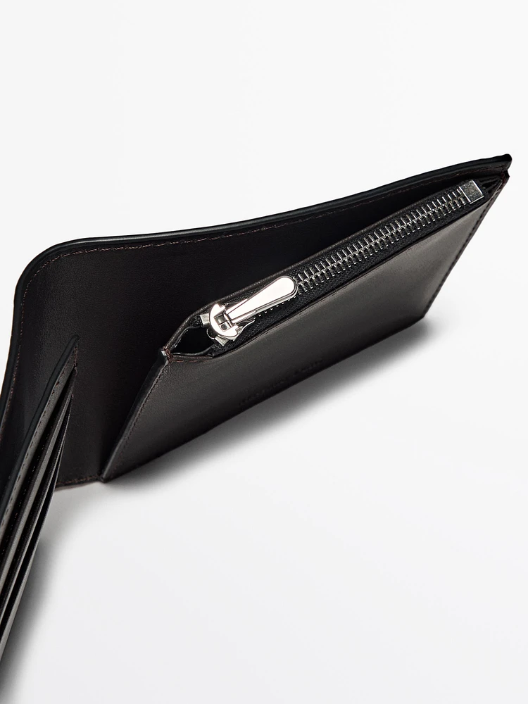 Nappa leather landscape wallet