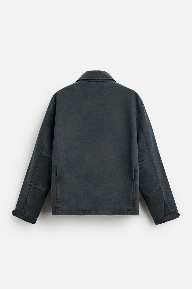 BLOUSON EFFET CIRÉ