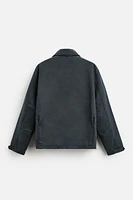 BLOUSON EFFET CIRÉ