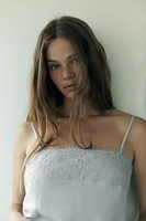TOP GEORGETTE DENTELLE