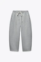 DRAWSTRING BARREL FIT SWEATPANTS