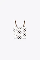 POLKA DOT CORSET TOP