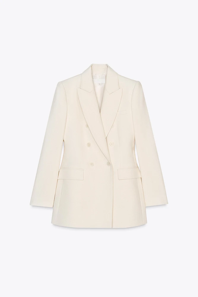 BLAZER LONG À BOUTONNAGE CROISÉ
