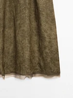 Robe longue nuisette transparence