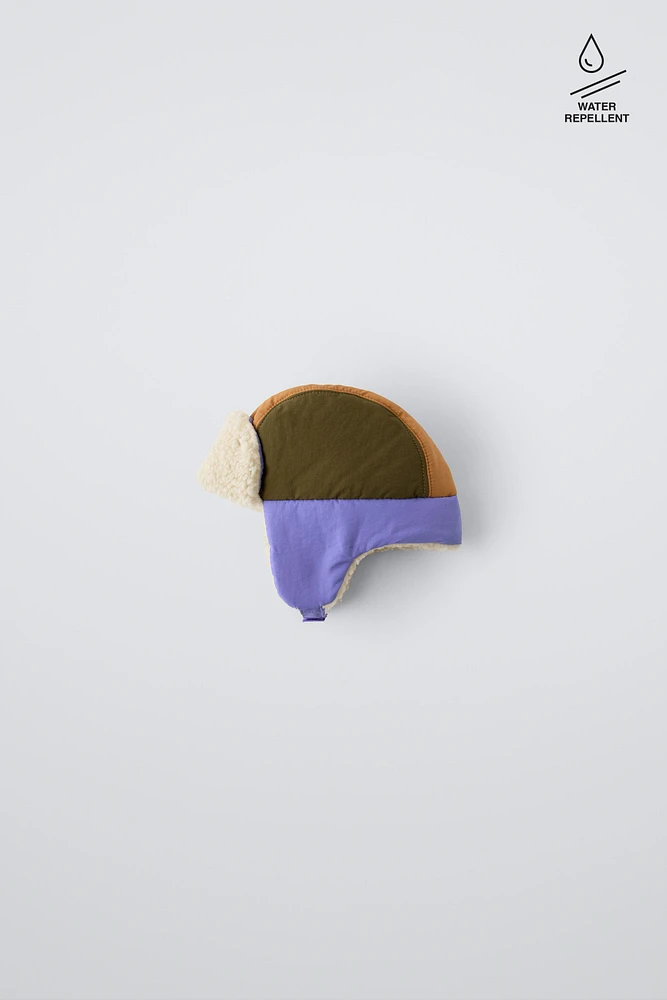 FAUX SHEARLING EAR FLAP HAT SKI COLLECTION