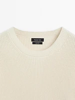 100% cotton knit sweater