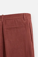 100% LINEN SUIT PANTS
