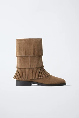 FRINGED BOOTS