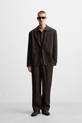BLAZER DE COSTUME 100 % LIN
