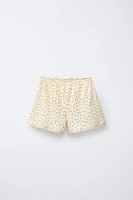 LACE PRINT SHORTS