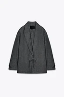 100% LINEN MINIMAL BLAZER ZW COLLECTION